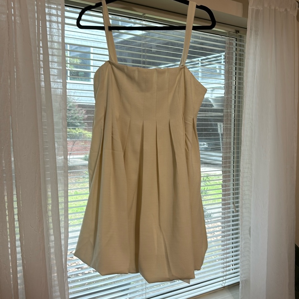 Commense Cream Convertible Mini Dress